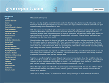 Tablet Screenshot of givereport.com